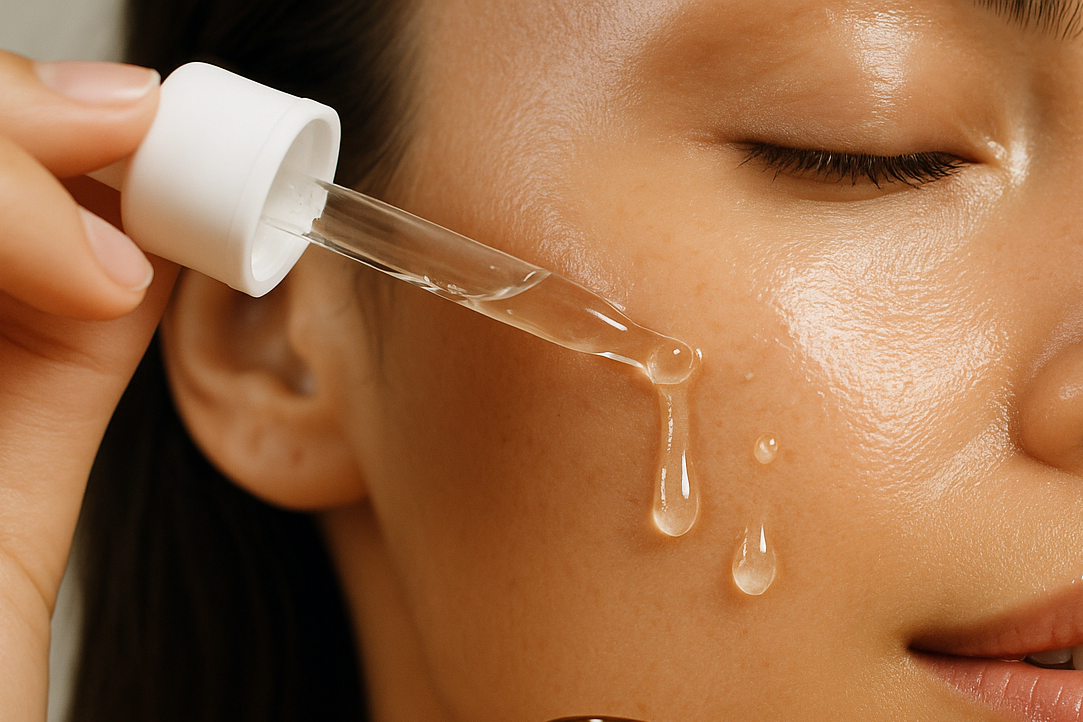 serum on face
